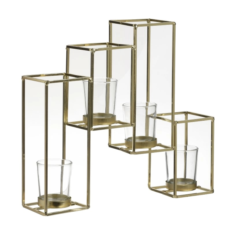 Arany design mécsestartó