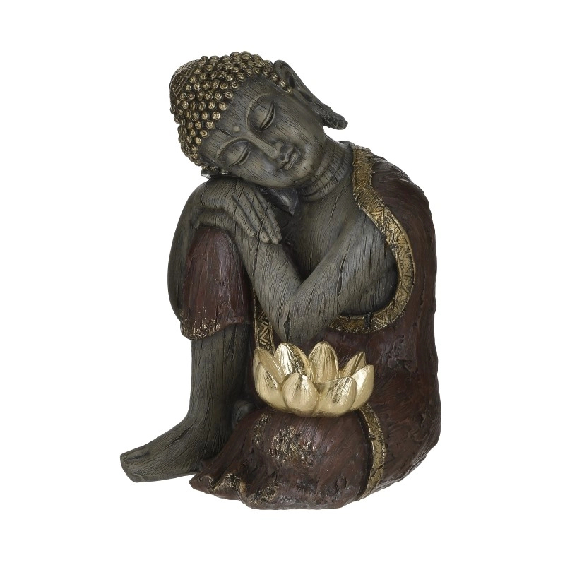 Buddha asztali dekoráció gyertyatartóval