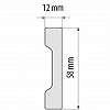 Dekor léc 2 méter hosszú szál 12x58mm XPS ütésálló