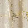 Koptatott metál arany hatású design fényáteresztő függöny textil 310cm magas