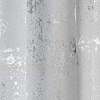 Koptatott metál ezüst hatású design fényáteresztő függöny textil 310cm magas