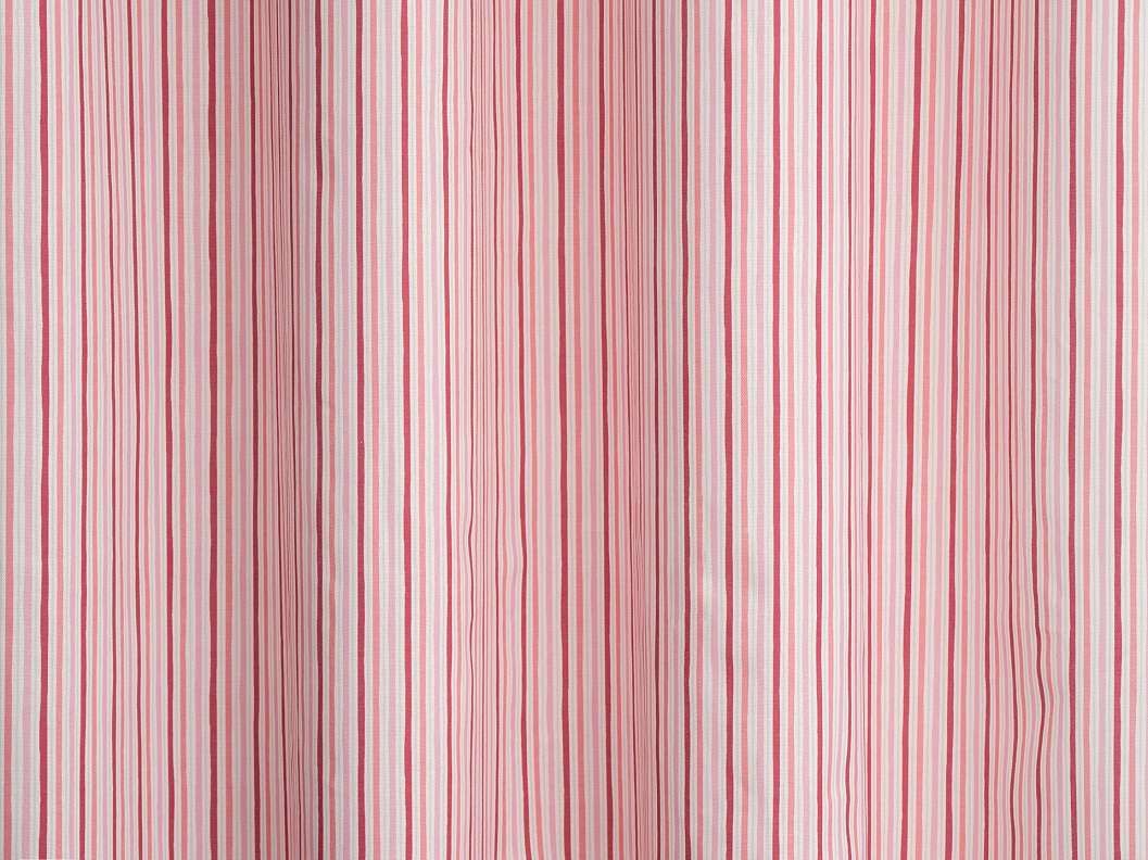Rózsaszín csíkos mintás sötétítő függöny textil